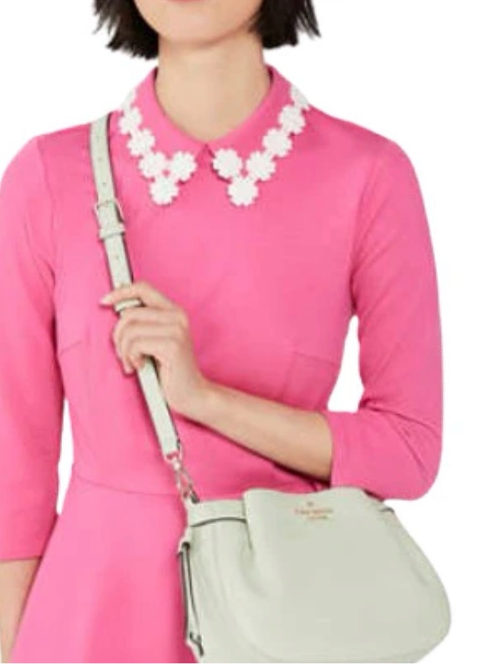 Kate Spade Dumpling Pebbled Leather Light Mint Green Crossbody Bag Purse EUC - Picture 14 of 14